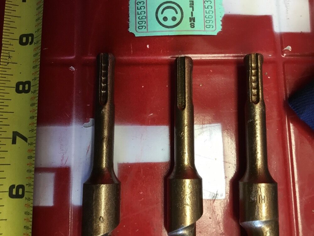 HILTI DRILL BIT 3/4" X 8" SDS PLUS SET OF 3