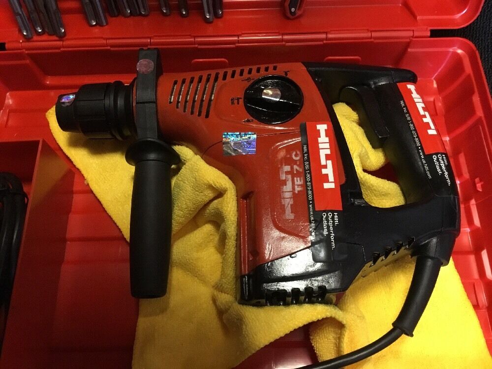 HILTI TE 7-C, PREOWNED, FREE COFFEE MUG, BITS