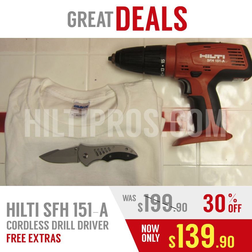 HILTI SFH 151-A CORDLESS DRILL DRIVER, GREAT CONDITION, STRONG