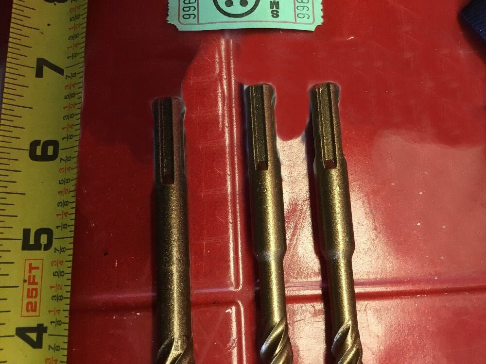 HILTI TE-CX 1/2", 3/8" SDS PLUS, L@@K, SET OF 3, PREOWNED, FREE HAT, FAST SHIP