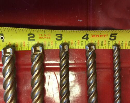 HILTI TE-CX 1/2", 3/8", 1/4" SDS PLUS, SET OF 5, PREOWNED, FREE HAT, FAST SHIP