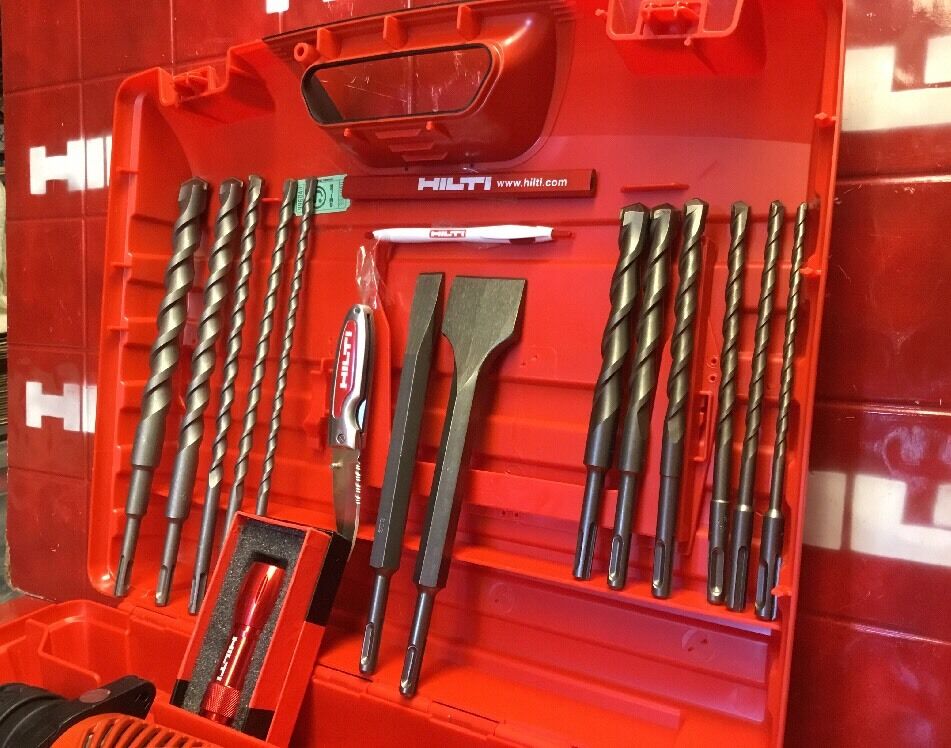 HILTI TE 16-C DRILL, PREOWNED, LOADED WITH FREE EXTRAS