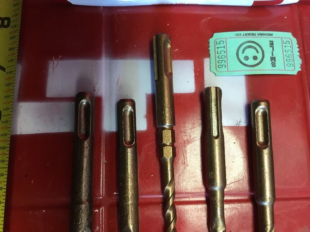 HILTI DRILL BIT 1/2", 3/8", 1/4", 5/16" SDS PLUS