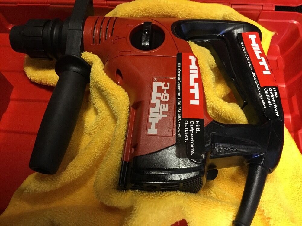 HILTI TE 6-C HAMMER DRILL, PREOWNED, FREE ANGLE GRINDER, FAST SHIP