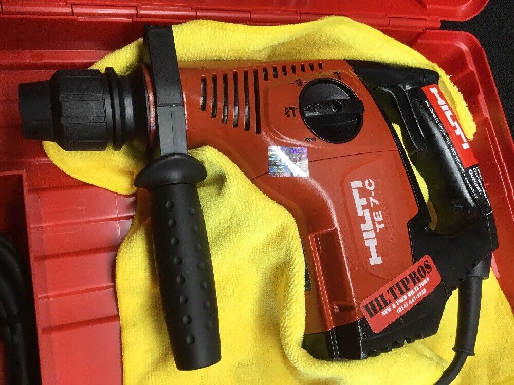 HILTI TE 7-C HAMMER DRILL, PREWONED, FREE SPEAKER, BITS, BUNCH EXTRAS, FAST SHIP