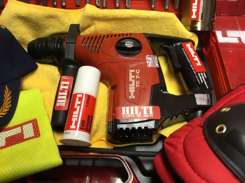 HILTI TE 7-C HAMMER DRILL,PREOWNED, FREE HILTI THERMO