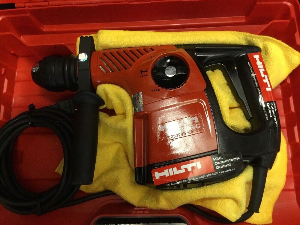 HILTI TE 16-C, PREOWNED, FREE ANGLE GRINDER, BITS AND CHISELS