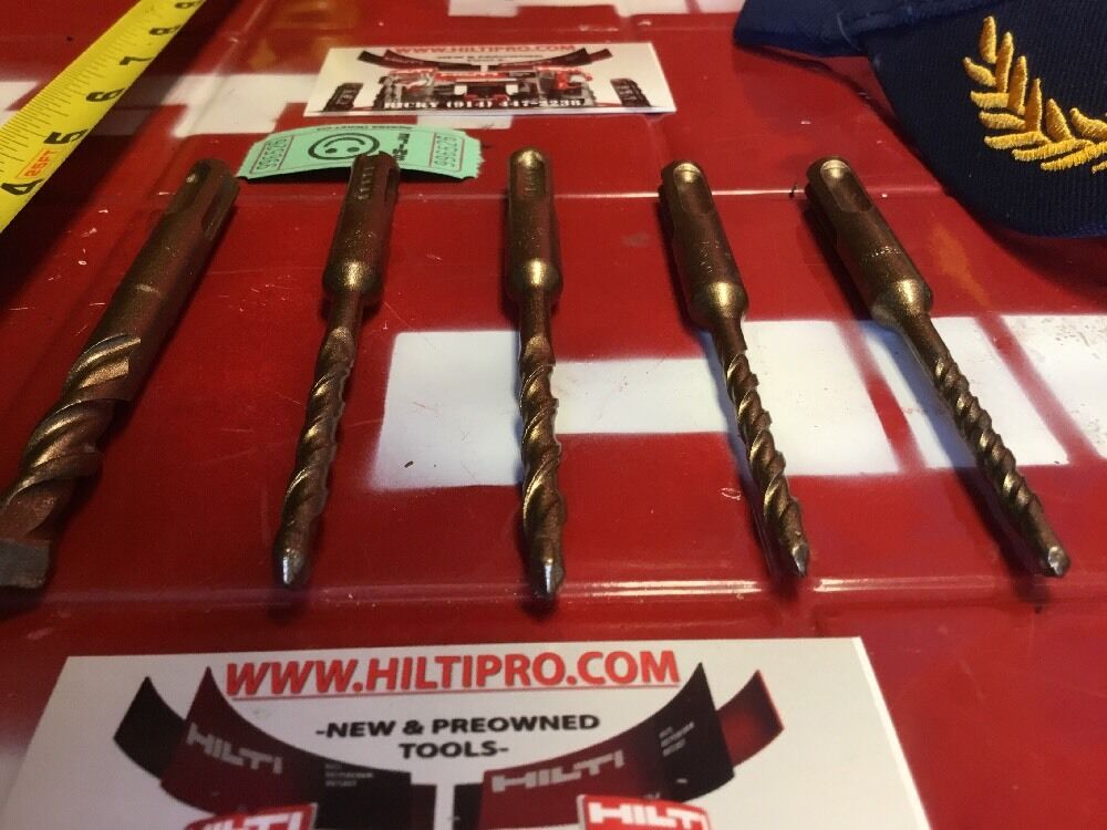 HILTI DRILL BIT 3/8", 1/4", 3/16" SDS PLUS, SET OF 5