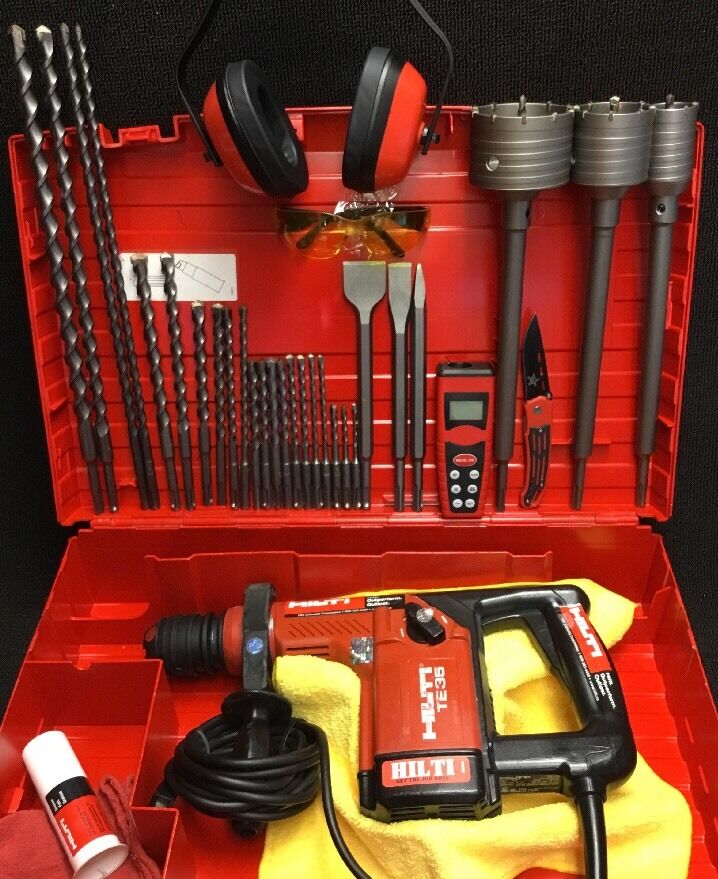 HILTI TE 35, PREOWNED, FREE BITS, LASER DISTANCE METER