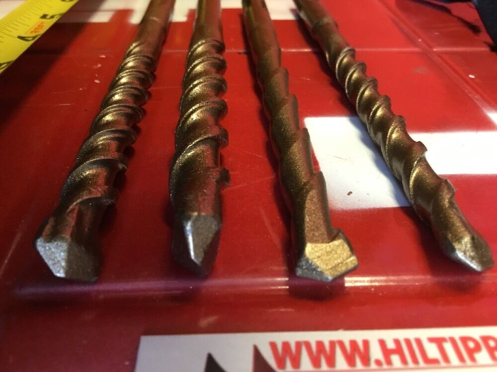 HILTI DRILL BIT 1/2", 3/8" SDS PLUS, SET OF 4