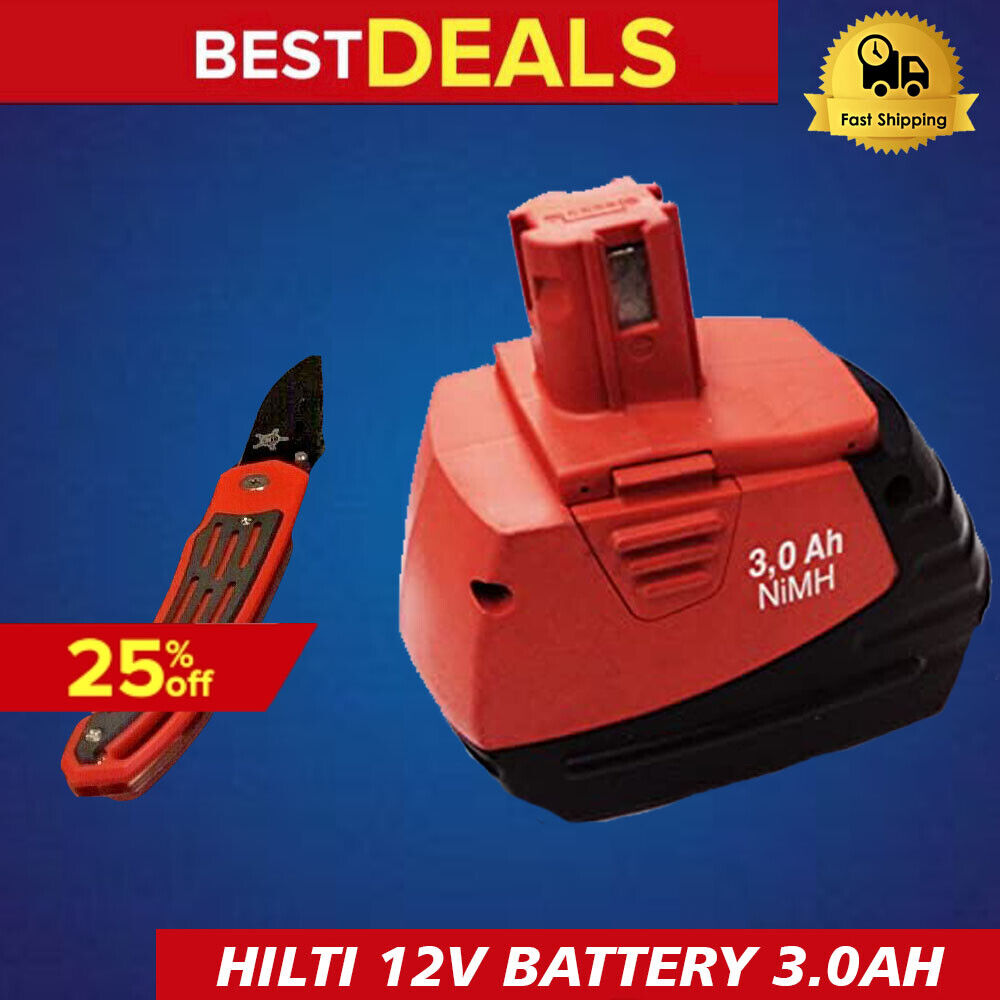 HILTI BATTERY SFB 155 3.0AH, PREOWNED, FREE KNIFE INCLUDED,