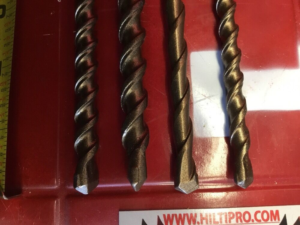 HILTI DRILL BIT 1/2", 3/8" SDS PLUS, SET OF 4