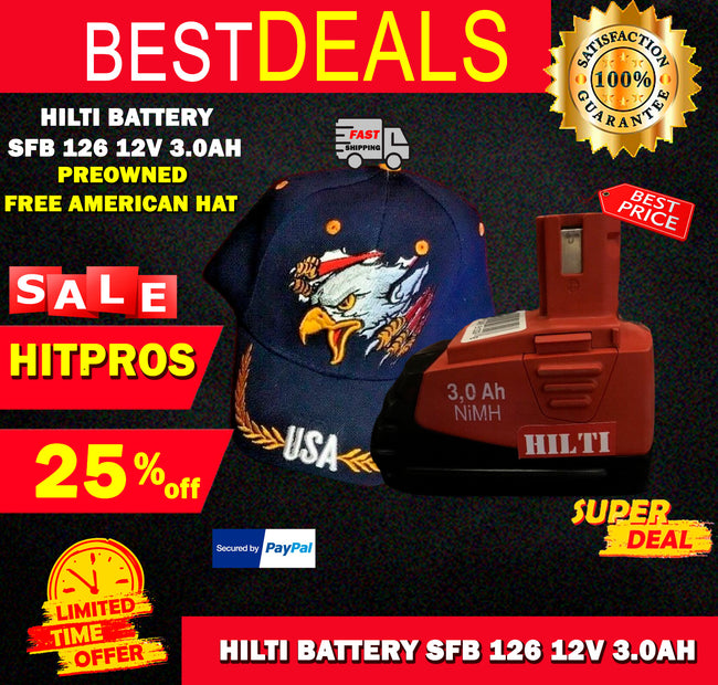 HILTI BATTERY SFB 126 12V 3.0AH