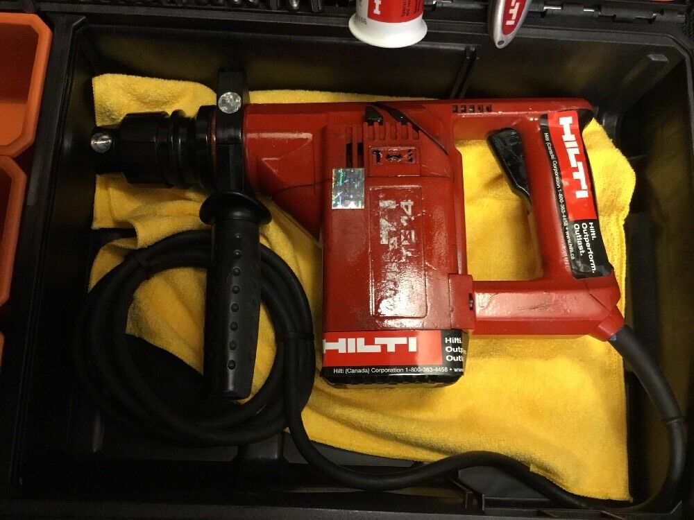 HILTI TE 14 PREOWNED, ORIGINAL, PREOWNED, FREE ANGLE GRINDER, BITS