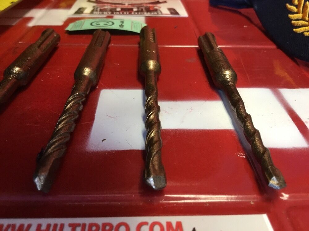 HILTI DRILL BIT 1/4", 3/16" SDS PLUS, SET OF 4