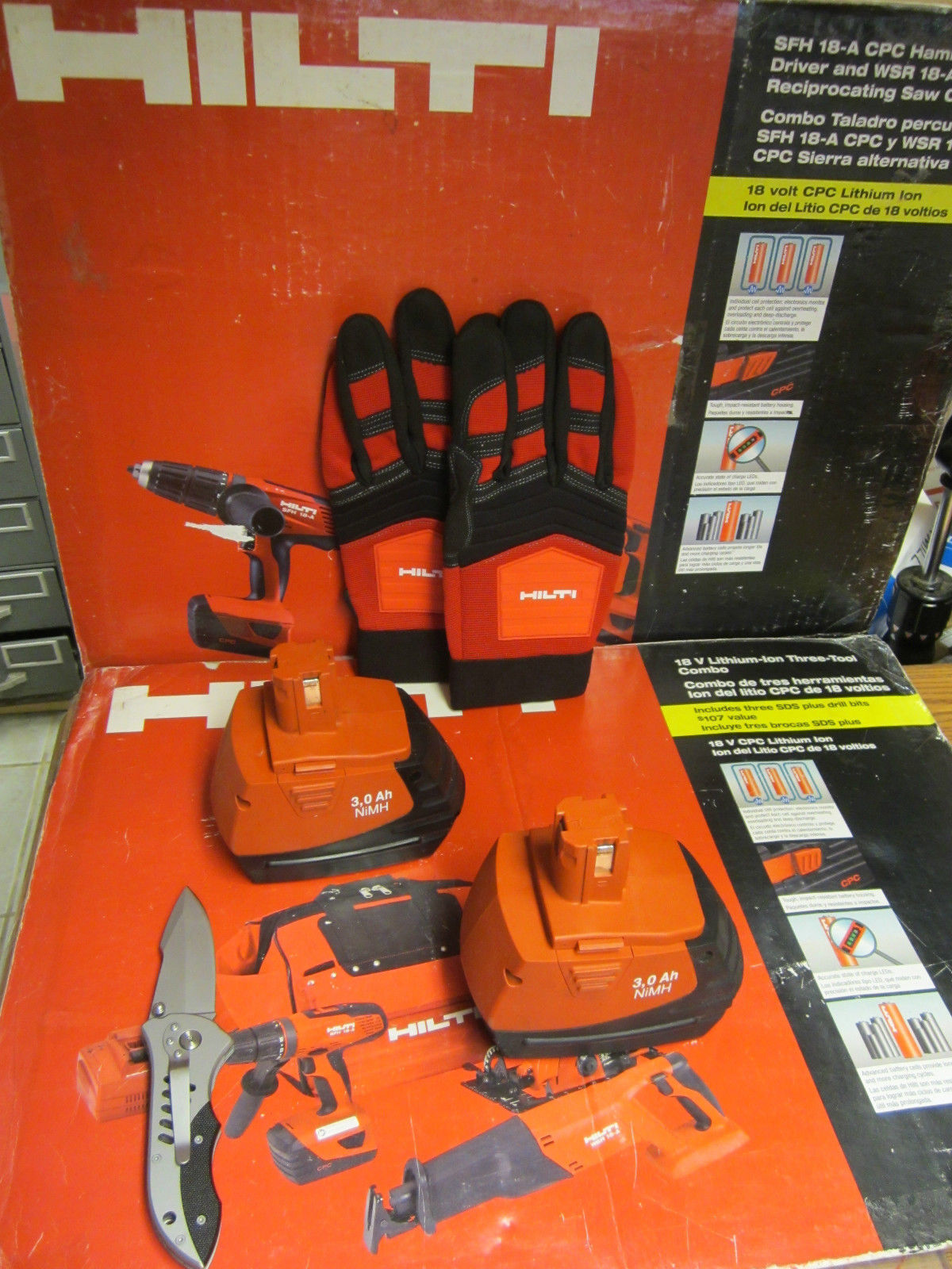 HILTI (2) SFB 185 3.0Ah 18V BATTERIES,IN EXCELLENT CONDITION ,DURABLE