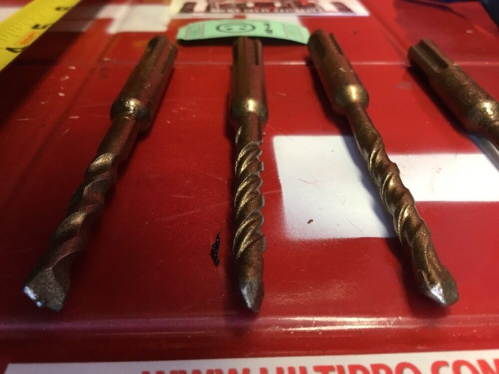 HILTI DRILL BIT 1/4", 3/16" SDS PLUS, SET OF 4