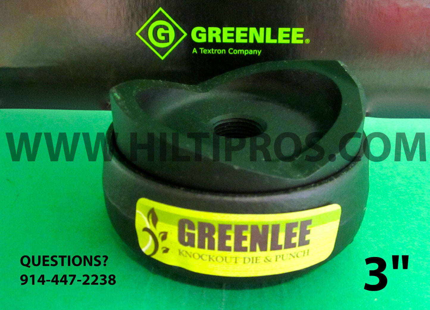 3"  CONDUIT  Greenlee Knockout Punch Die Set