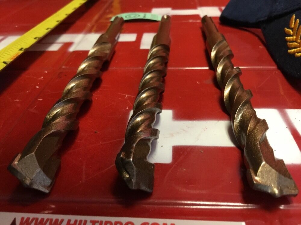 HILTI DRILL BIT 5/8" X 8" SDS PLUS SET OF 3