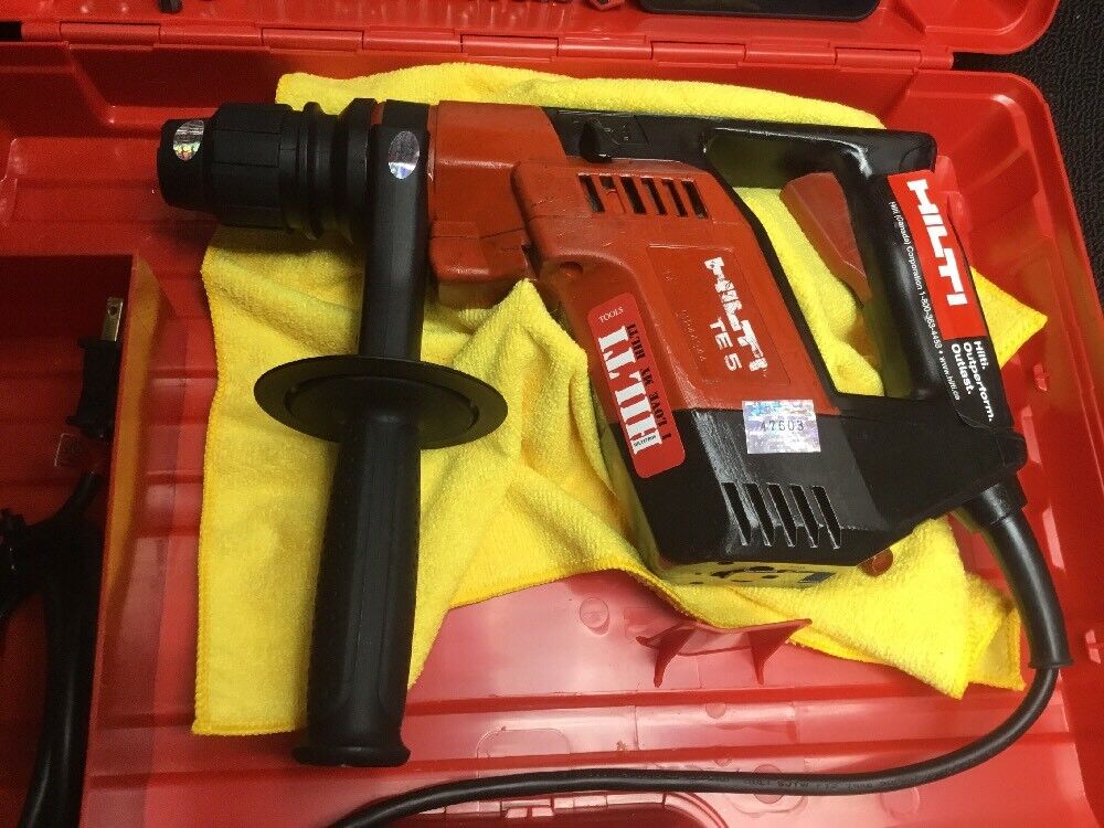 HILTI TE 5 PREOWNED, FREE ANDROID TABLET, REINFORCED HANDLE, BIT