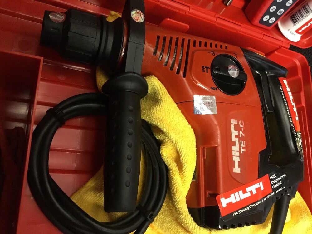 HILTI TE 7-C, PREOWNED, FREE LASER METER, BITS AND CHISELS