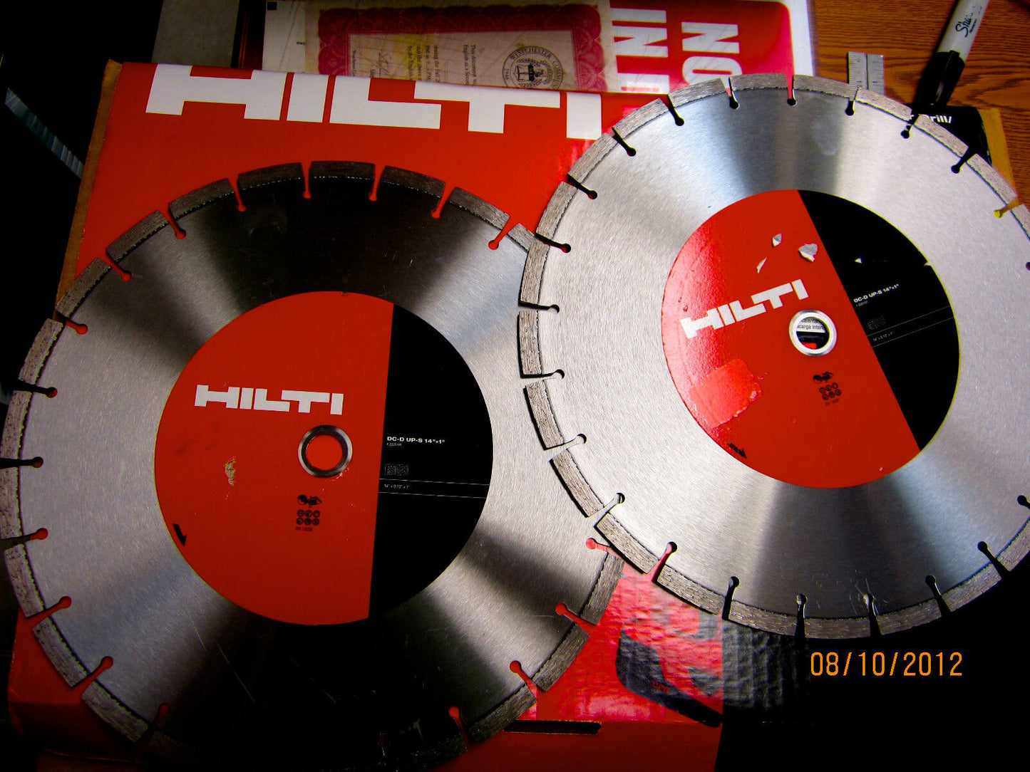 HILTI DC-D UP-S 14" BLADE BRAND NEW 2012