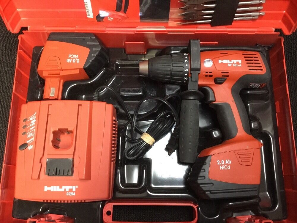 HILTI SF 151-A CORDLESS DRILL SET, NEW, FREE BITS, THERMO, EXTRAS