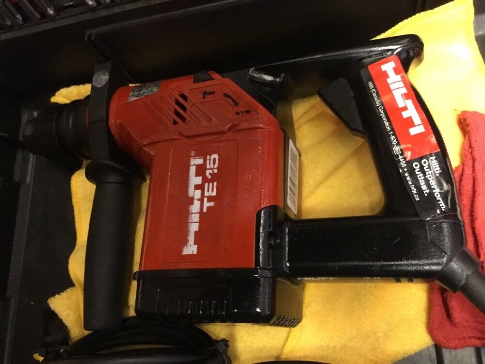 HILTI TE 15 PREOWNED, FREE LASER METER, BITS AND EXTRAS