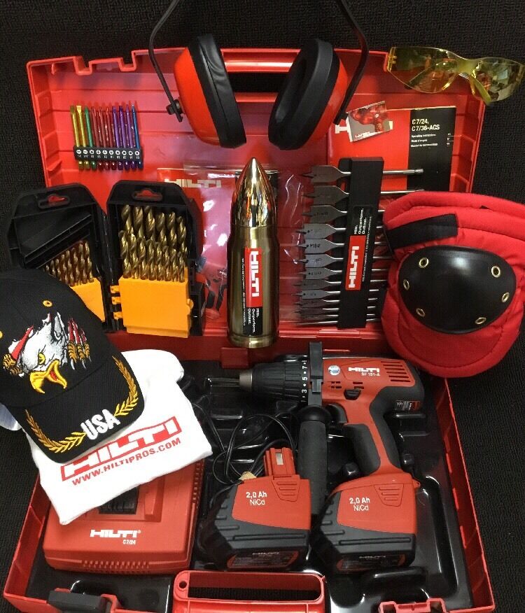 HILTI SF 151-A CORDLESS DRILL SET, NEW, FREE BITS, THERMO, EXTRAS