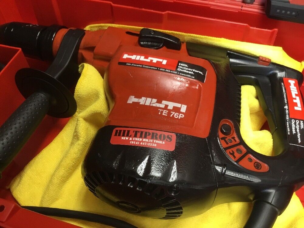 HILTI TE 76P HAMMER, PREOWNED, FREE SID 2-A, BITS, CHISELS, EXTRAS, FAST SHIP