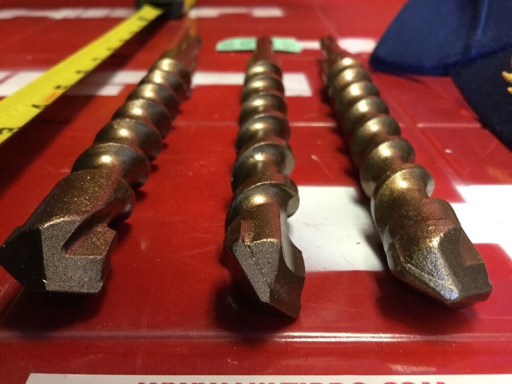 HILTI DRILL BIT 3/4" X 8" SDS PLUS SET OF 3