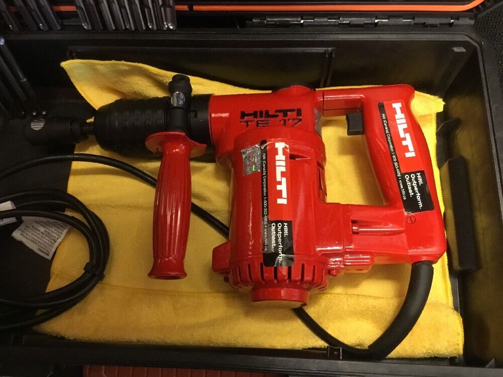 HILTI TE 17, PREOWNED, FREE LASER METER, BITS, A LOT OF EXTRAS,