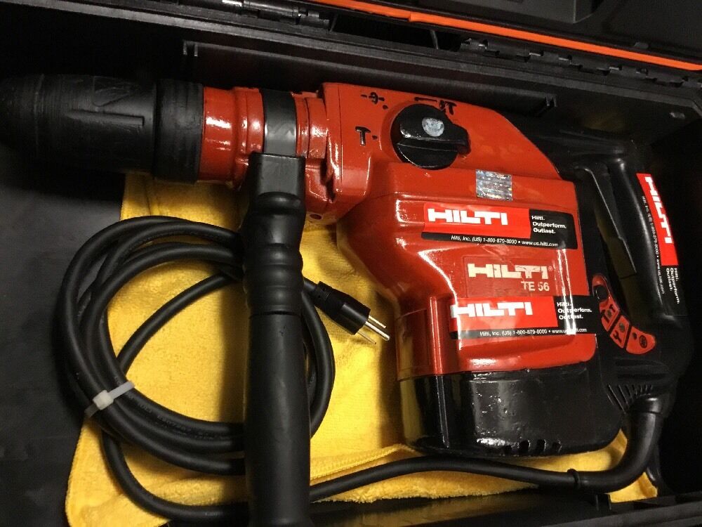 HILTI TE 56, PREOWNED, FREE LASER METER, EXTRA ITEMS, FAST SHIP