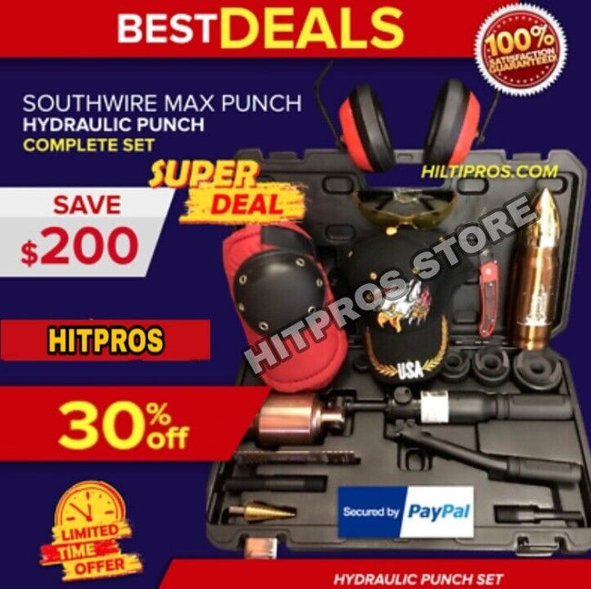 SOUTHWIRE MAX PUNCH 360 HYDRAULIC PREOWNED, FREE THERMO, EXTRAS, FAST SHIP