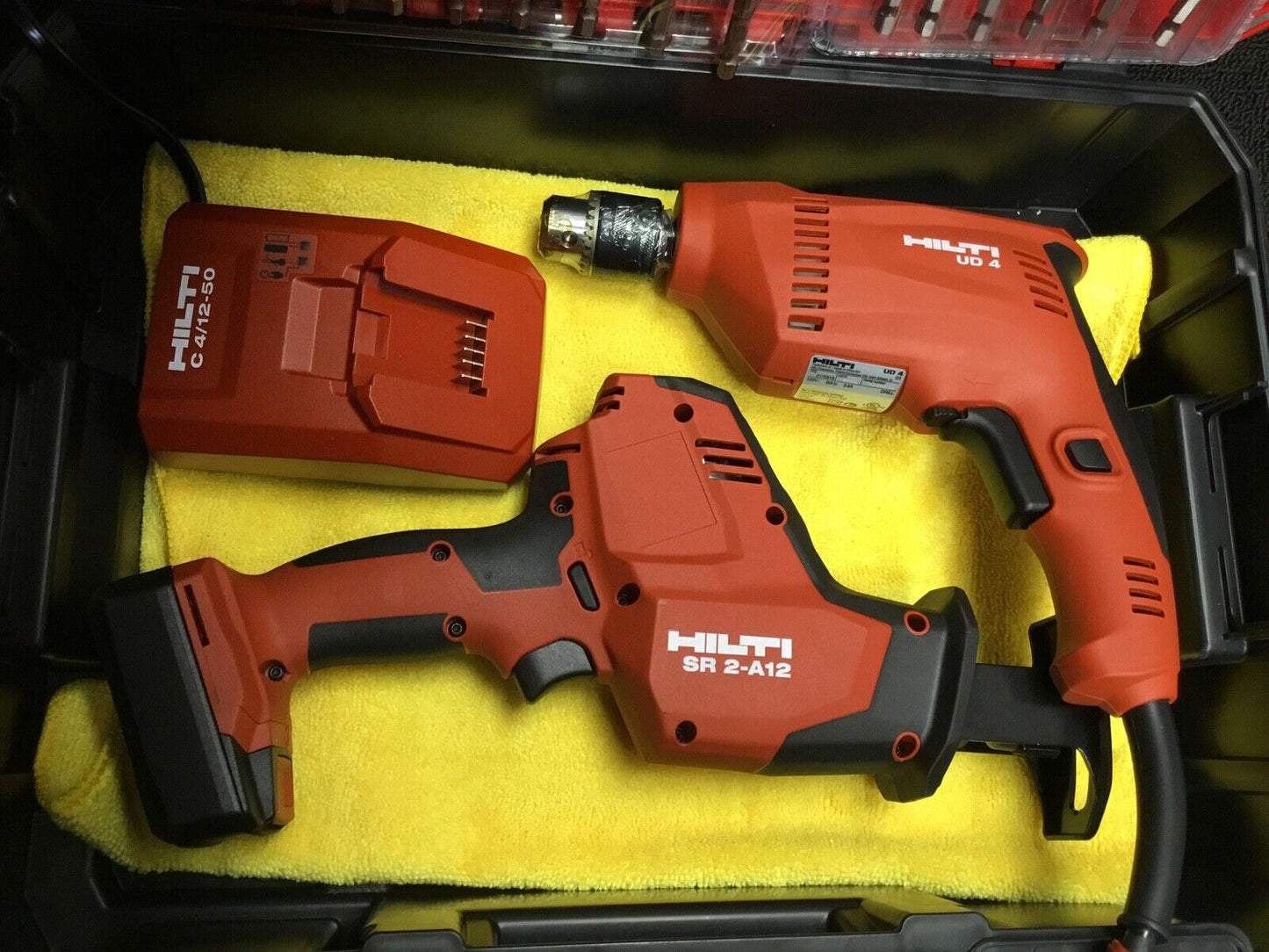 HILTI UD 4 HAMMER DRILL, SR 2-A12 Recip saw, 2 BATTERIES, ALL NEW, FAST SHIP