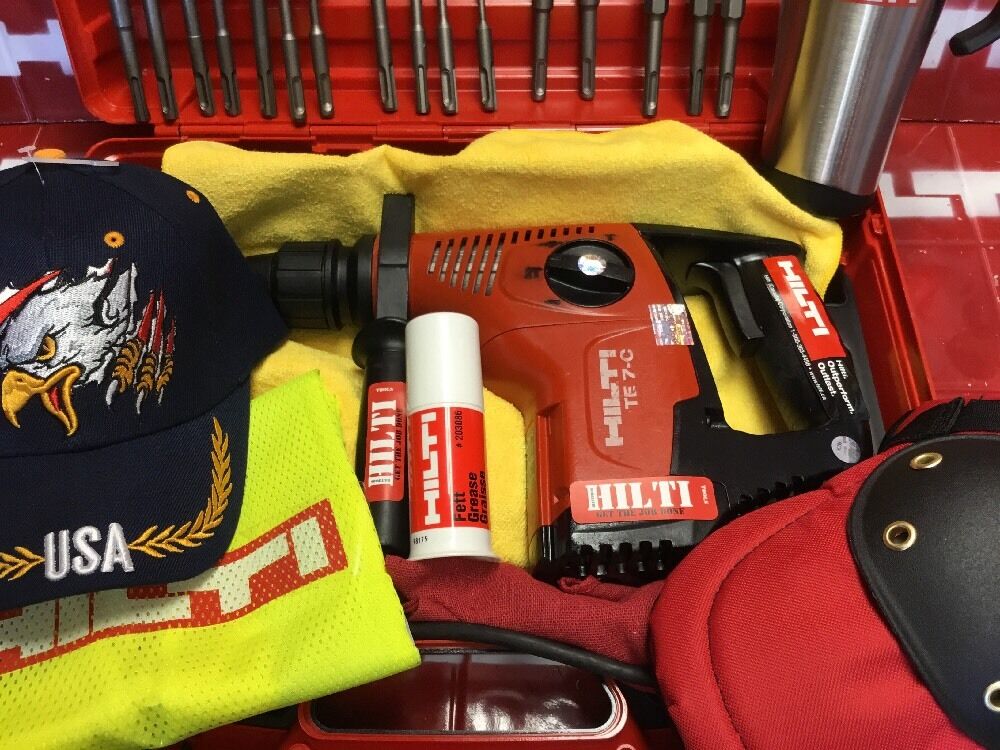 HILTI TE 7-C HAMMER DRILL,PREOWNED, FREE HILTI COFFE MUG