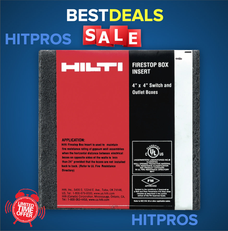 HILTI Firestop box insert 2" x 4", 50 PACK,