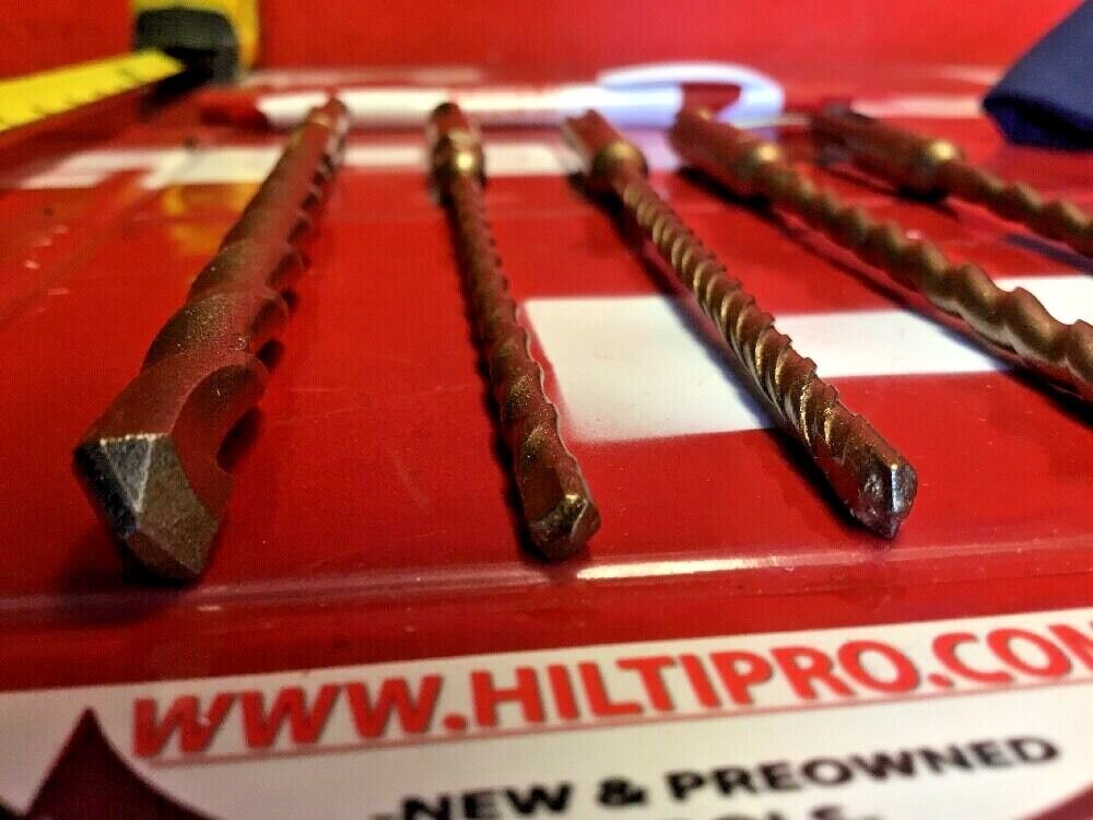 HILTI DRILL BIT 1/4", 3/8" SDS PLUS, SET OF 5,