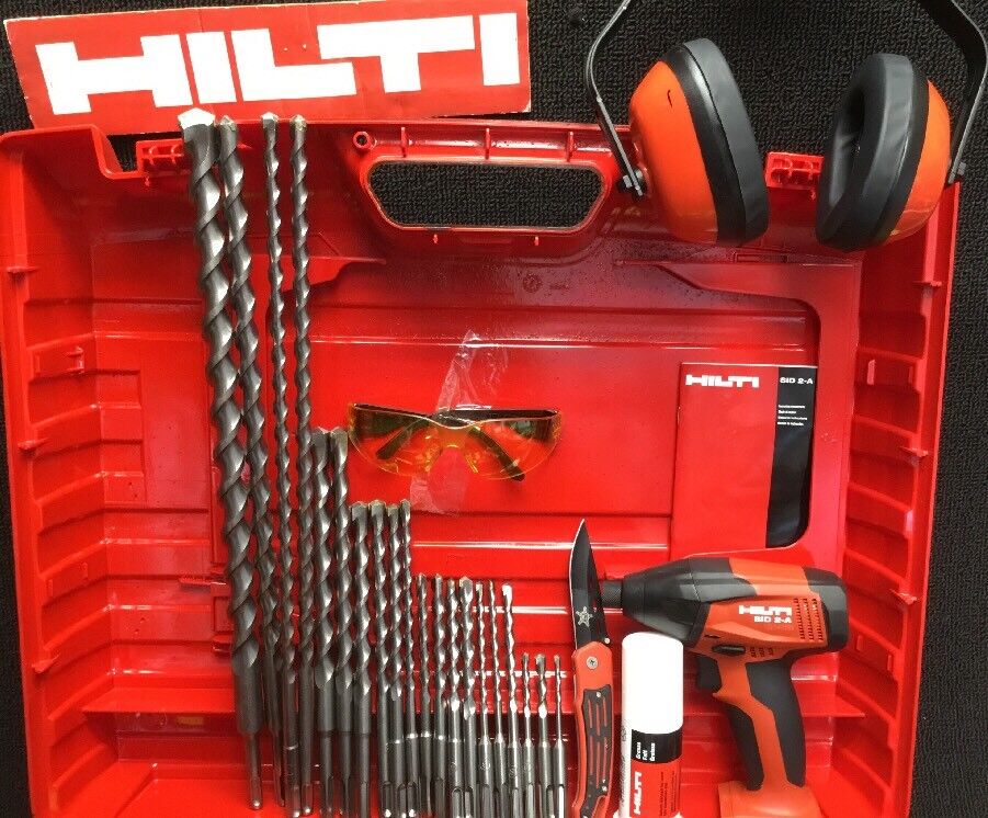 HILTI TE 30-A36 HAMMER DRILL, PREOWNED, FREE SID 2-A, BITS, EXTRAS