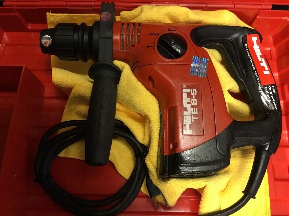 HILTI TE 6-S PREOWNED , FREE ANGLE GRINDER, BITS, EXTRAS