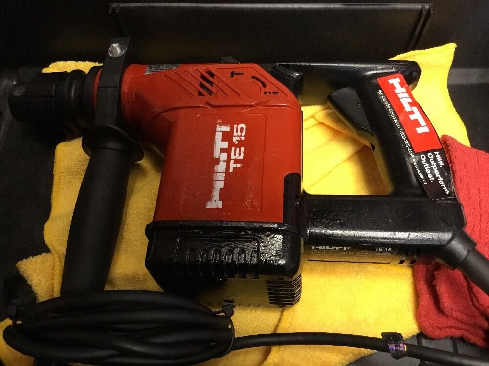 HILTI TE 15 PREOWNED, FREE LASER METER, BITS AND EXTRAS