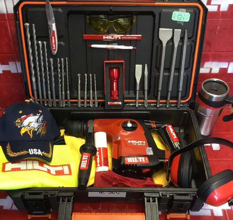 HILTI TE 30-C, PREOWNED, DURABLE, FREE TABLET, DRILLS & CHISELS