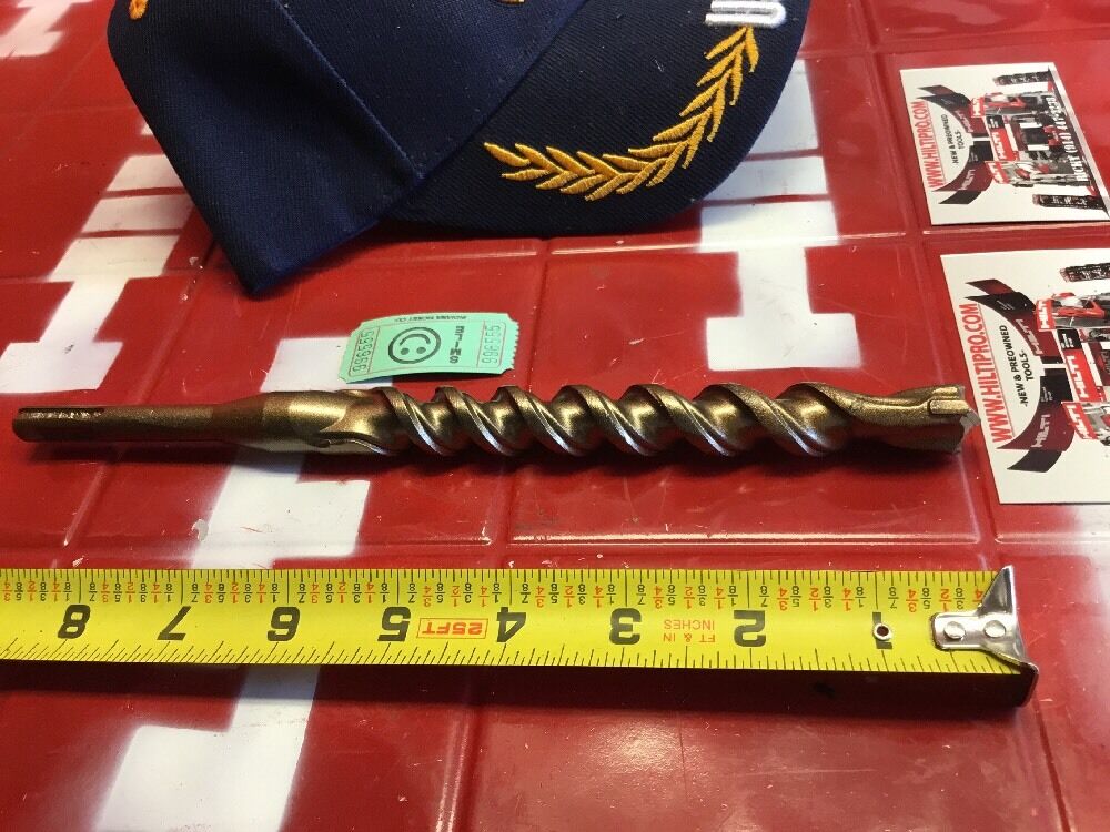 HILTI DRILL BIT 3/4" X 10" SDS PLUS, FREE HAT,