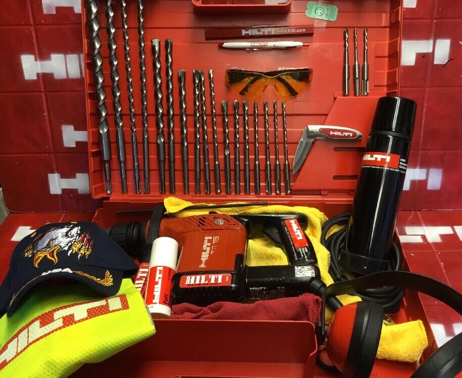 HILTI TE 15 HAMMER DRILL,PREOWNED, FREE HILTI THERMO