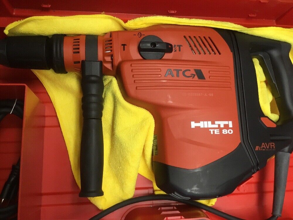 HILTI TE 80 ATC AVR, NEW, FREE SPEAKER, BITS, CHISELS, EXTRAS, FAST SHIP