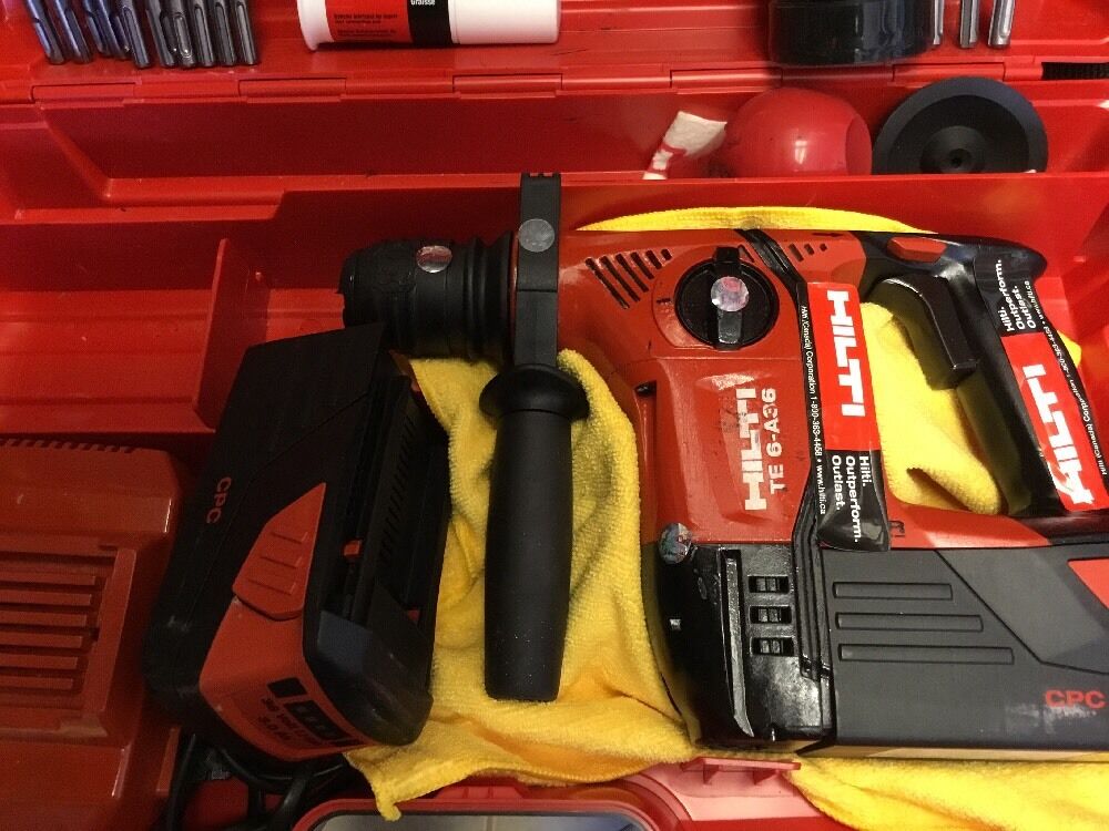 HILTI TE 6-A36 PREOWNED, FREE THERMO, BITS, LOT OF EXTRAS, FAST SHIP