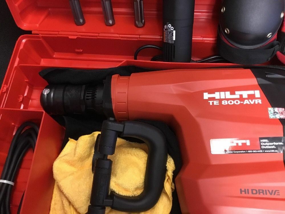 HILTI TE 800 AVR BREAKER, NEW, FREE CHISELS, ANGLE GRINDER, HILTI HAT, FAST SHIP