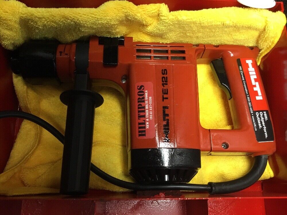 HILTI TE 12 S HAMMER DRILL,PREOWNED, FREE TABLET, EXTRAS