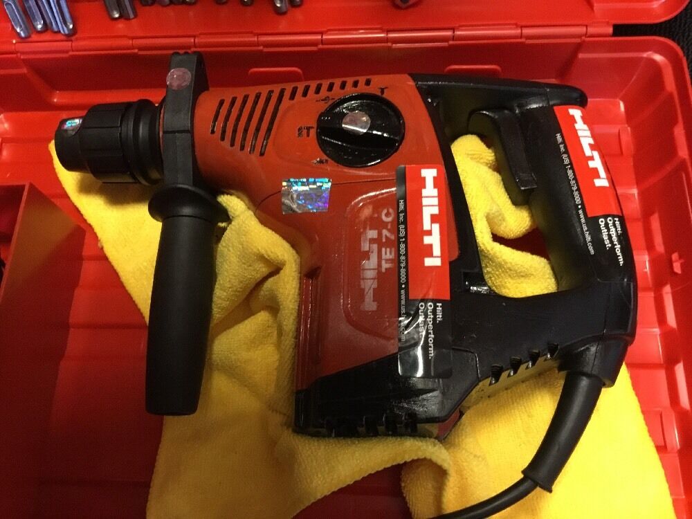 HILTI TE 7-C, PREOWNED, FREE COFFEE MUG, BITS