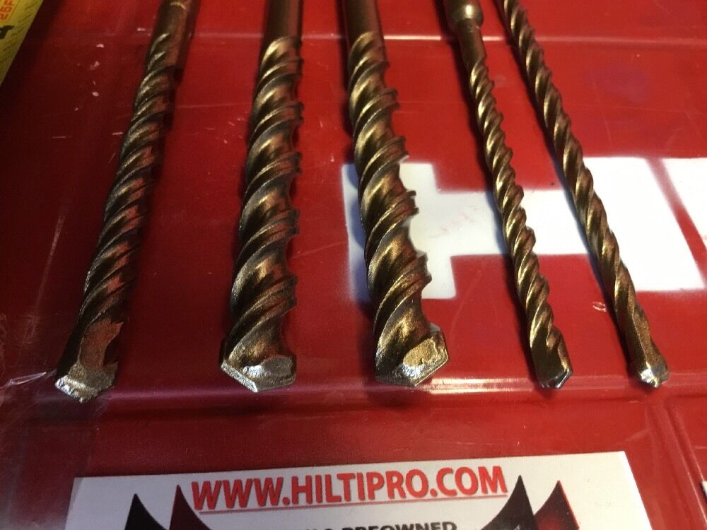 HILTI DRILL BIT 1/2", 1/4", 3/8" SDS PLUS, SET OF 5